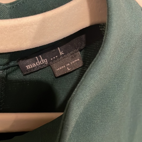 BOGO! Hunter green mock neck shift dress - Picture 2 of 4